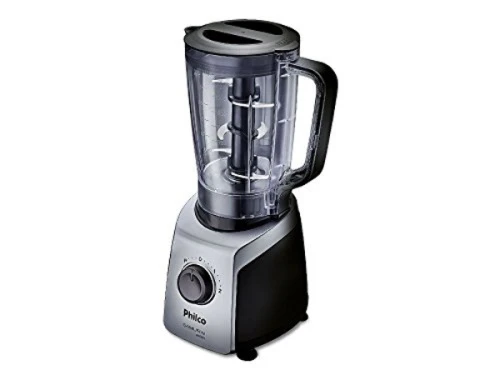 LIQUIDIFICADOR PHILCO SAMURAI 1 7L 2 VELOCIDADES PRETO PRATA 800W