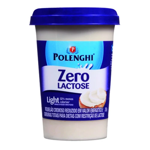 REQUEIJÃO CREMOSO LIGHT ZERO LACTOSE POLENGHI COPO 200G