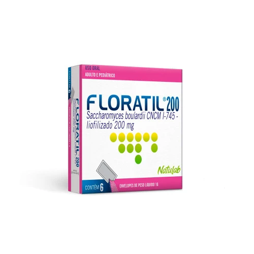 FLORATIL 200MG NATULAB PEDIÁTRICO 6 SACHÊS