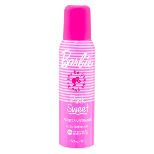 ANTITRANSPIRANTE AEROSSOL PINK SWEET BARBIE NUTRIEX MARCAS TEENS 150ML