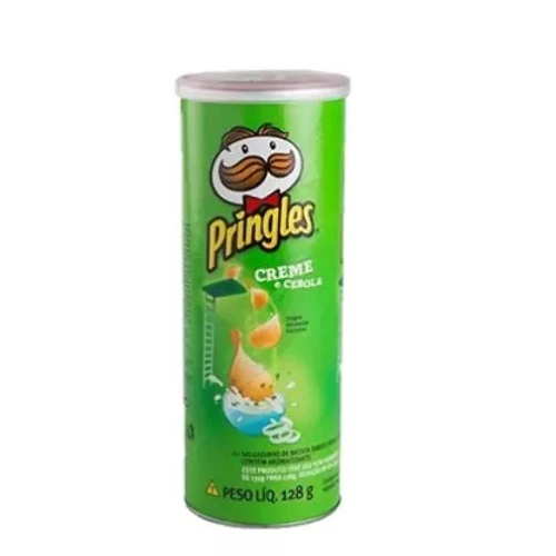 SALGADINHO DE BATATA CREME E CEBOLA PRINGLES TUBO 128G
