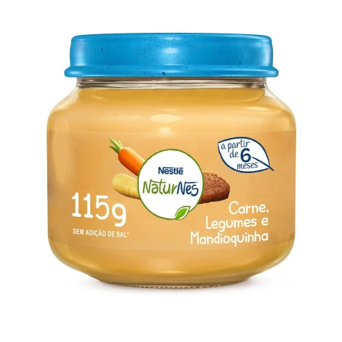 PAPINHA NATURNES CARNE, LEGUMES E MANDIOQUINHA 115G