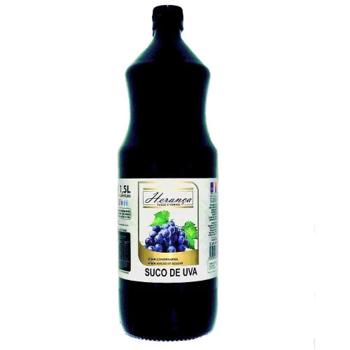 SUCO DE UVA TINTO INTEGRAL NATURAL 1 5L HERANÇA