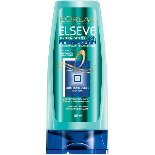 CONDICIONADOR ELSEVE 400ML HYDRA DETOX ANTI CASPA