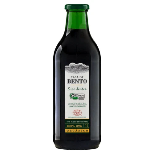 SUCO DE UVA CASA BENTO INTEGRAL ORGÂNICO 1L