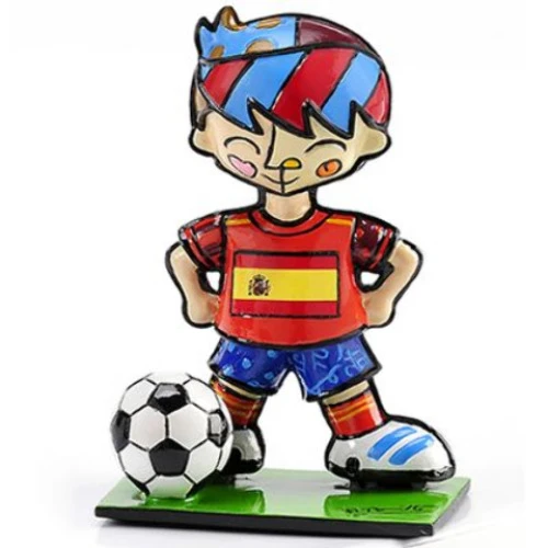 MINI ESCULTURA ROMERO BRITTO COPA MUNDO ESPANHA