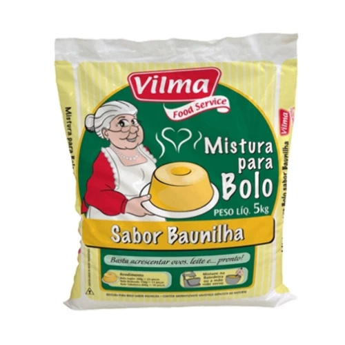 MISTURA PARA BOLO VILMA BAUNILHA 5KG