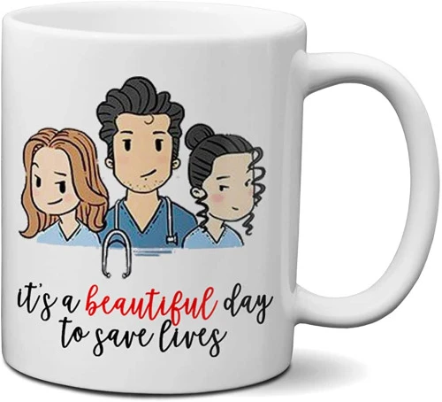 CANECA GREYS ANATOMY ITS A BEAUTIFUL DAY TO SAVE LIVES