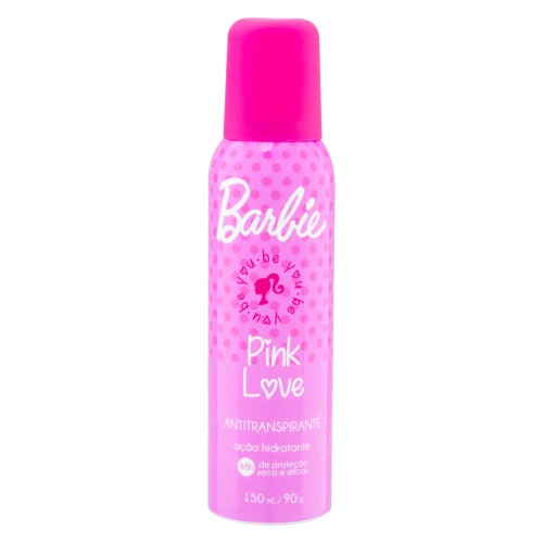 ANTITRANSPIRANTE AEROSSOL PINK LOVE BARBIE NUTRIEX MARCAS TEENS 150ML