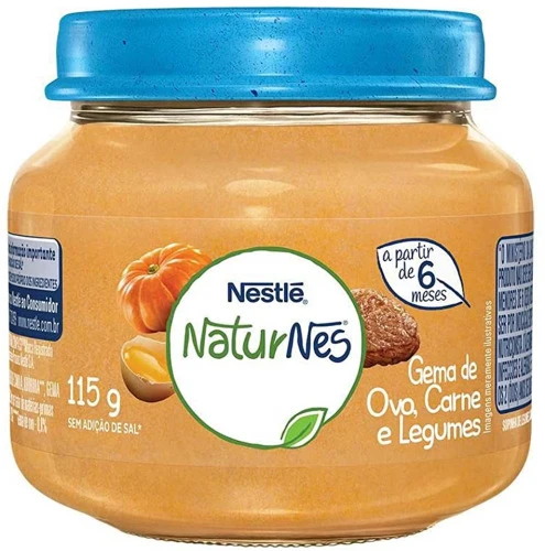 PAPINHA GEMA DE OVOS CARNE E LEGUMES NESTLÉ 115G