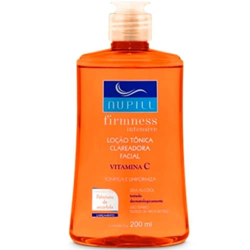 LOÇÃO TÔNICA CLAREADORA FACIAL NUPILL VITAMINA C 200ML