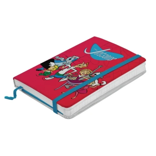CADERNETA URBAN JETSONS HAPPY FAMILY VERMELHA A6