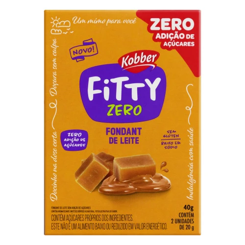 PACK FONDANT DE LEITE FITTY CAIXA 40G 2 UNIDADES