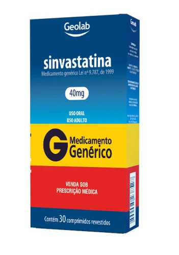 SINVASTATINA 40MG CAIXA 30 COMP REV