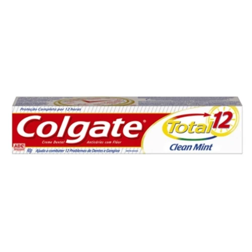 CREME DENTAL CLEAR MINT COLGATE TOTAL 12 CAIXA 90G