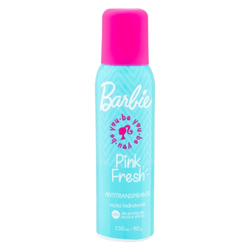 ANTITRANSPIRANTE AEROSSOL PINK FRESH BARBIE NUTRIEX MARCAS TEENS 150ML