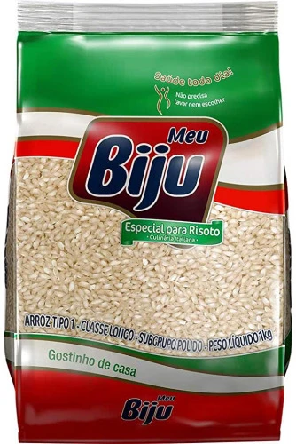 ARROZ ESPECIAL PARA RISOTO MEU BIJU 1KG