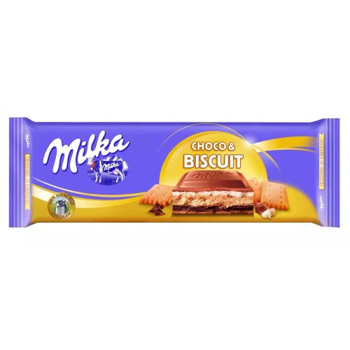 CHOCOLATE MILKA PEANUT AO LEITE COM BISCOITO 300G