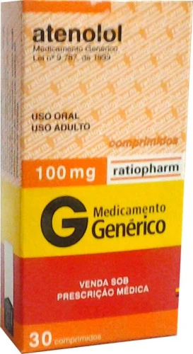 ATENOLOL 100MG CAIXA 30 COMP