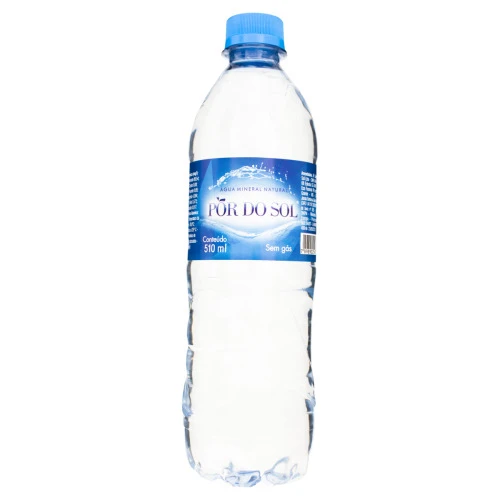 ÁGUA MINERAL NATURAL SEM GÁS PÔRDO SOL GARRAFA 510ML