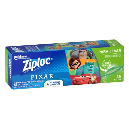 SACO ZIPLOC PIXAR