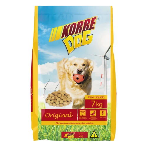 ALIMENTO PARA CÃES ADULTOS ORIGINAL KORRE DOG PACOTE 7KG