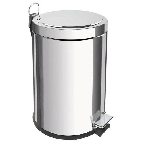 LIXEIRA INOX COM PEDAL TRAMONTINA BRASIL 5 LITROS COM ACABAMENTO POLIDO E BALDE INTERNO REMOVÍVEL