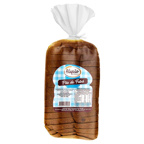 PÃO FUBÁ BLUPÃO PACOTE 500G