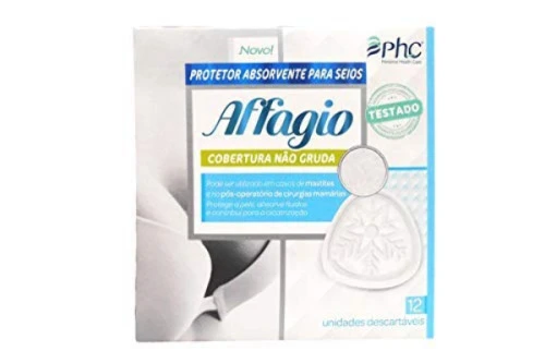 ABSORVENTE SEIOS AFFAGIO COB PLASTICA COM 12