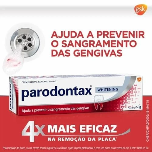 CREME DENTAL PARODONTAX WHITENING 50G