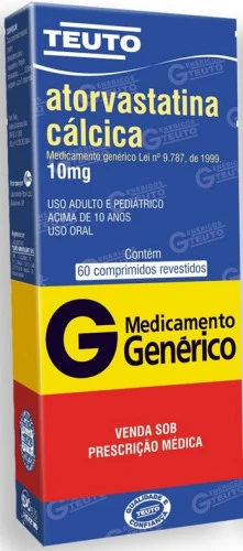 ATORVASTATINA CÁLCICA 10 MG 60 COMPRIMIDOS TEUTO GENÉRICO