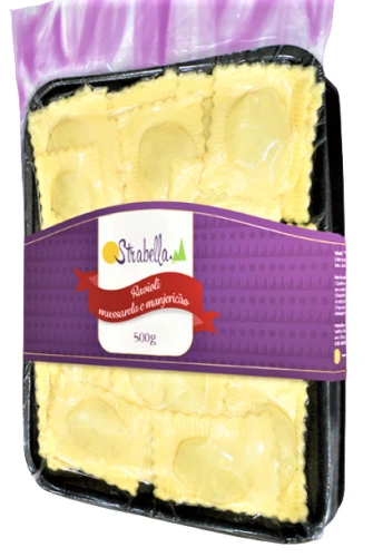 MASSA STRABELLA RAVIOLI MUS MANJERICAO
