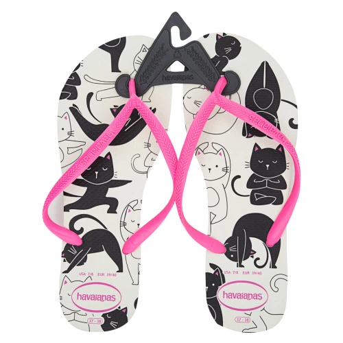 SANDÁLIA BRANCA E MARAVILHA SLIM PETS HAVAIANAS Nº 37 38