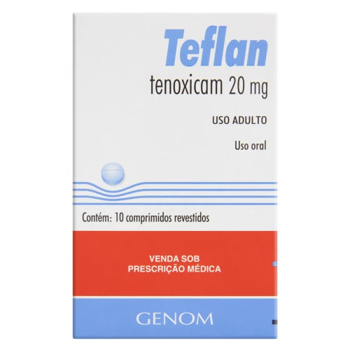 TEFLAN 20MG GENOM CAIXA 10 COMPRIMIDOS REVESTIDOS