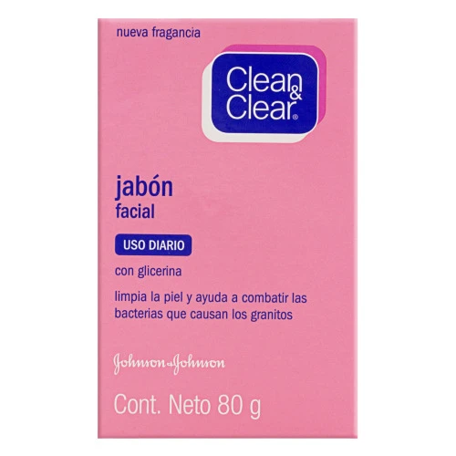SABONETE EM BARRA FACIAL CLEAN CLEAR CAIXA 80G