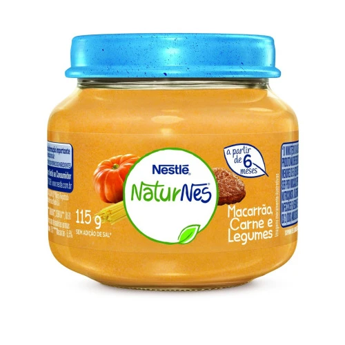 PAPINHA NATURNES NESTLÉ CARNE, LEGUMES E MACARRÃO 115G