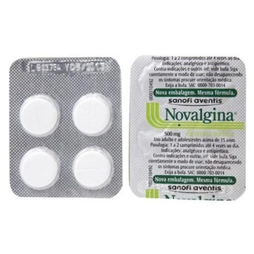 NOVALGINA 500MG 4 COMPRIMIDOS