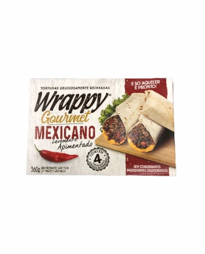 WRAPS GOURMET WRAPPY MEXICANO 360G CAIXA 15