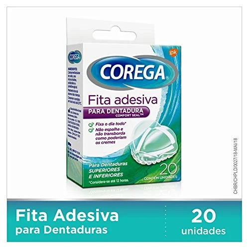 COREGA FITA ADESIVA COM 20 UN