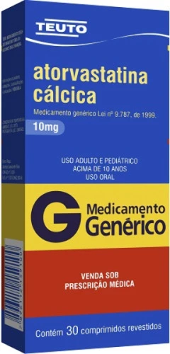 ATORVASTATINA CÁLCICA 10 MG 30 COMPRIMIDOS TEUTO GENÉRICO