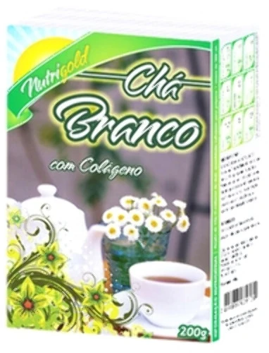 CHÁ BRANCO SOLÚVEL COM COLÁGENO NUTRIGOLD 200G