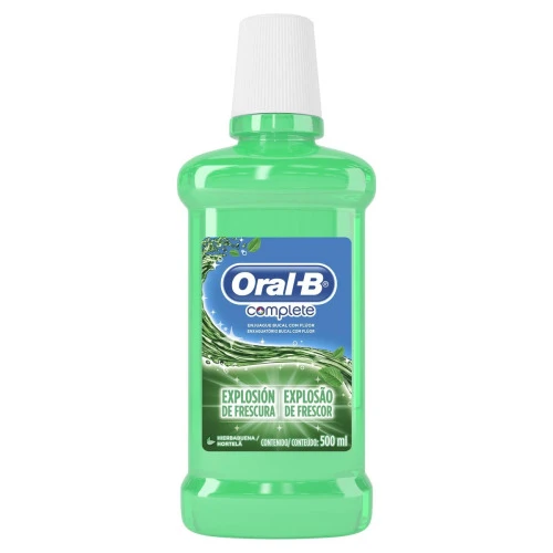 ANTISSÉPTICO BUCAL ORAL B COMPLETE HORTELÃ 500ML