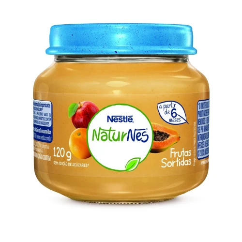 PAPINHA NATURNES NESTLÉ FRUTAS SORTIDAS 120G