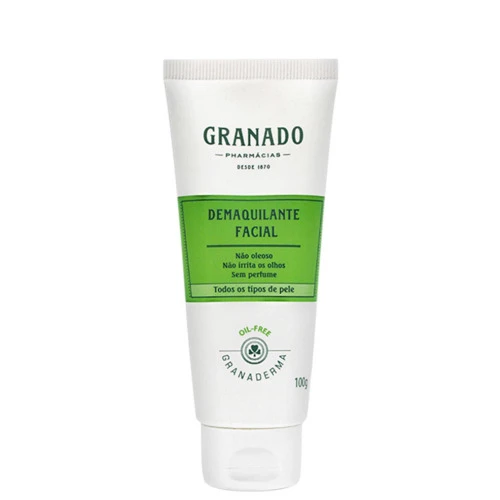 LINHA GRANADERMA OIL FREE GRANADO DEMAQUILANTE FACIAL 100 GR GRANADO GRANADERMA OIL FREE COLLECTION