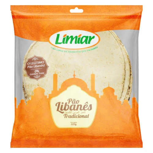 PÃO LIBANÊS TRADICIONAL LIMIAR PACOTE 320G