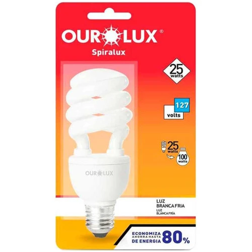 LÂMPADA ELÉTRICA OUROLUX 25W 127V 3U