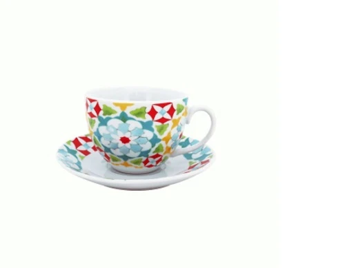 JG CASAMBIENTE XICARA DE CAFÉ COM 6 PCS COLORS 90 ML