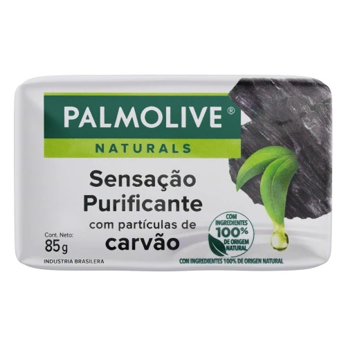 SABONETE EM BARRA SENSAÇÃO PURIFICANTE CARVÃO PALMOLIVE NATURALS CARTUCHO 85G