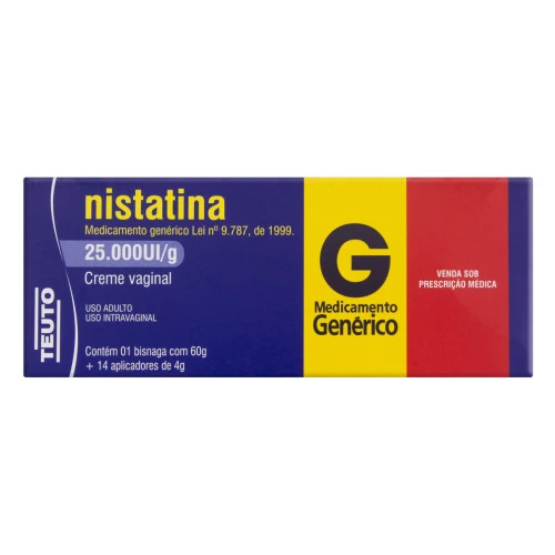 NISTATINA 25 000UI G TEUTO CAIXA 60G 14 APLICADORES
