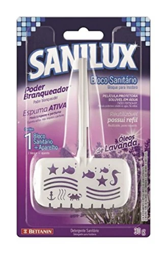 BLOCO SANITÁRIO SANILUX 30G LAVANDA